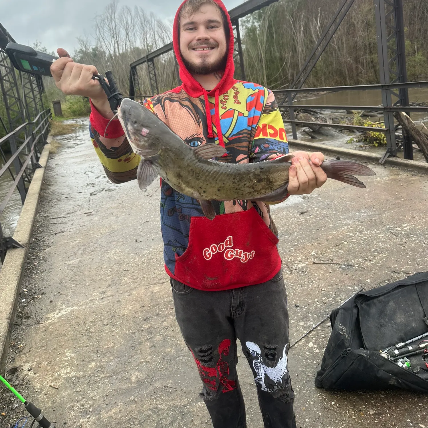 Channel catfish caught on Fishbrain