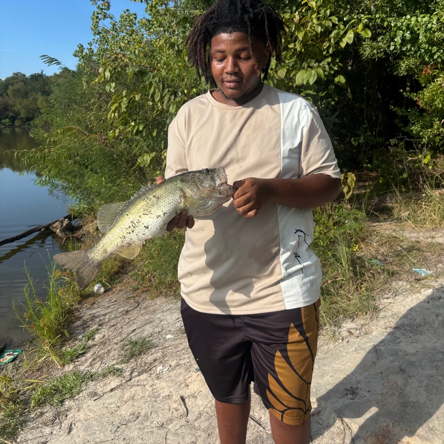 Largemouth bass caught on Fishbrain