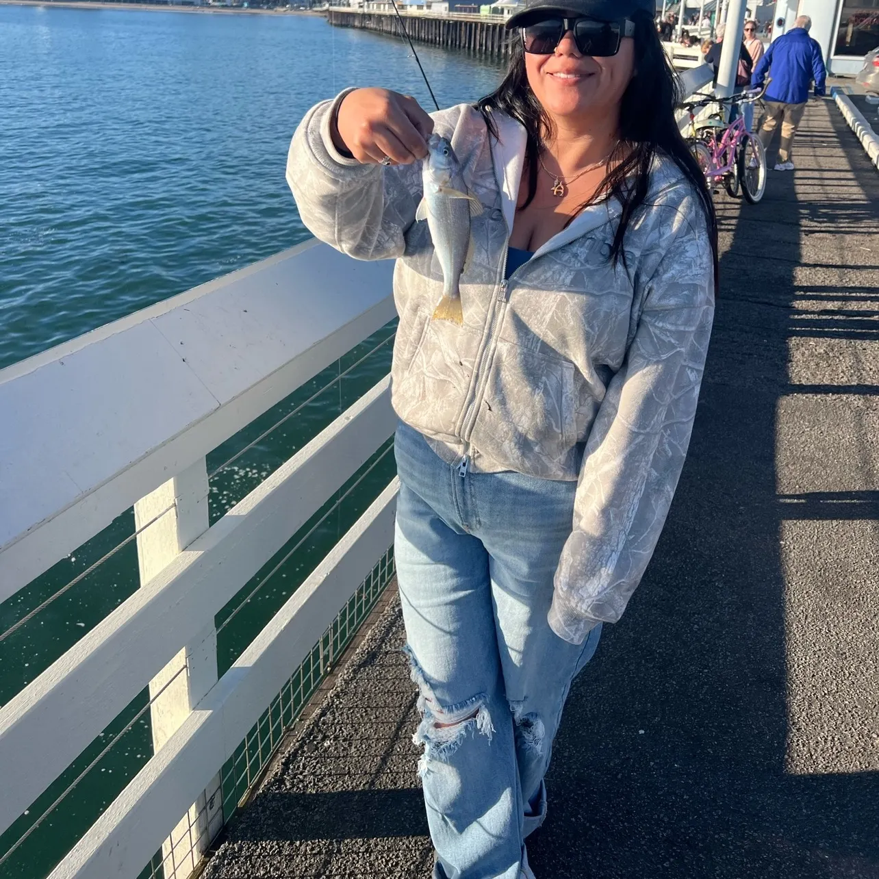 The most recent Yellowfin croaker catches on Fishbrain