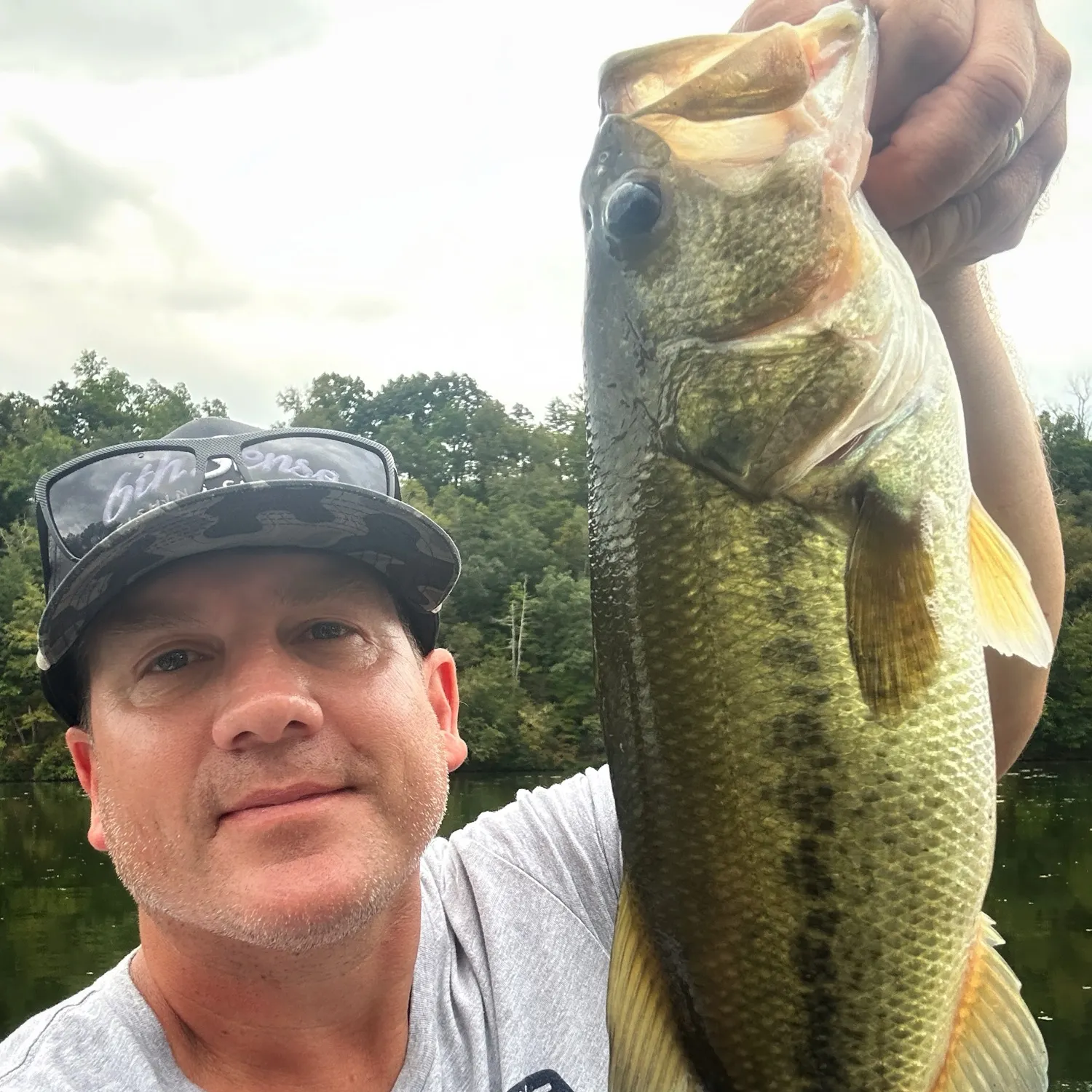Largemouth bass caught on Fishbrain