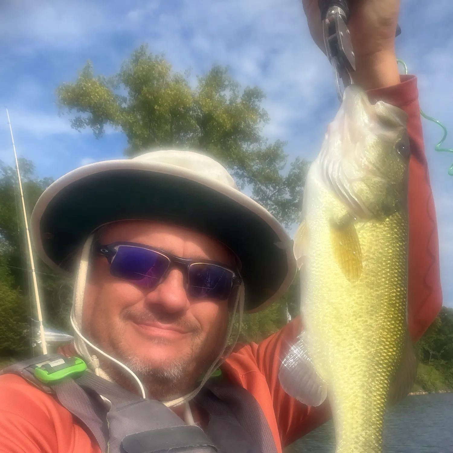 Largemouth bass caught on Fishbrain
