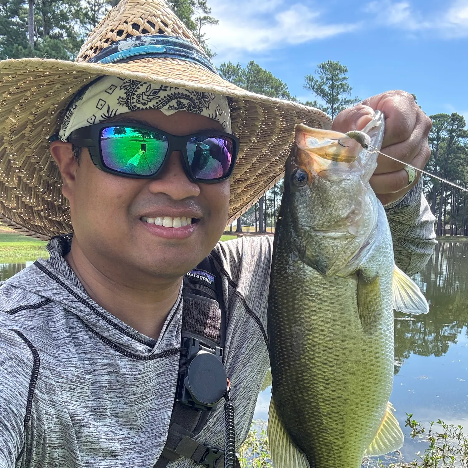 Largemouth bass caught on Fishbrain
