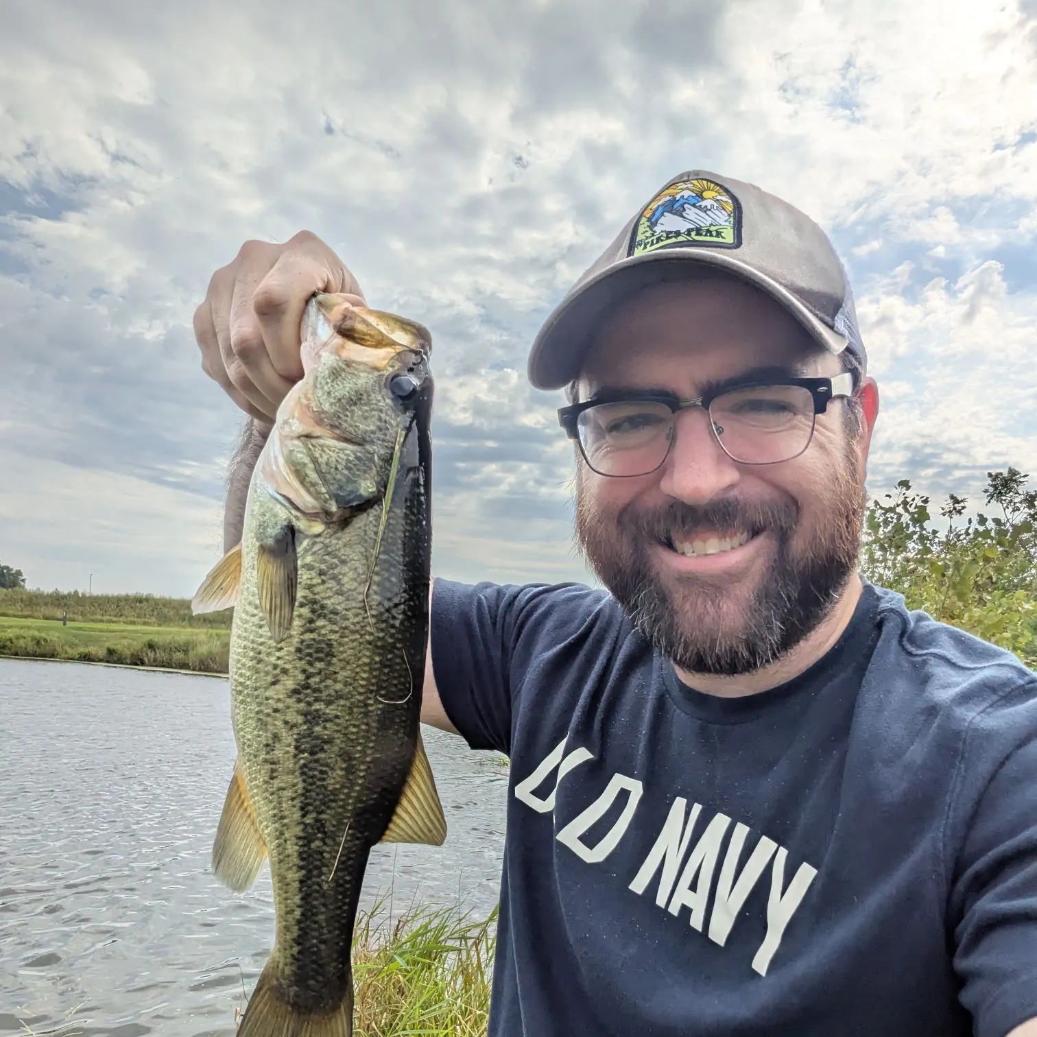 Largemouth bass caught on Fishbrain