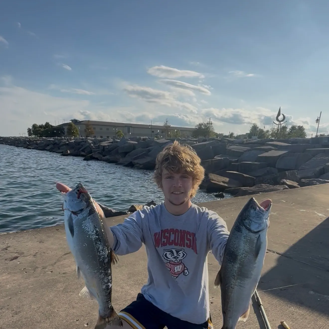 Coho salmon caught on Fishbrain