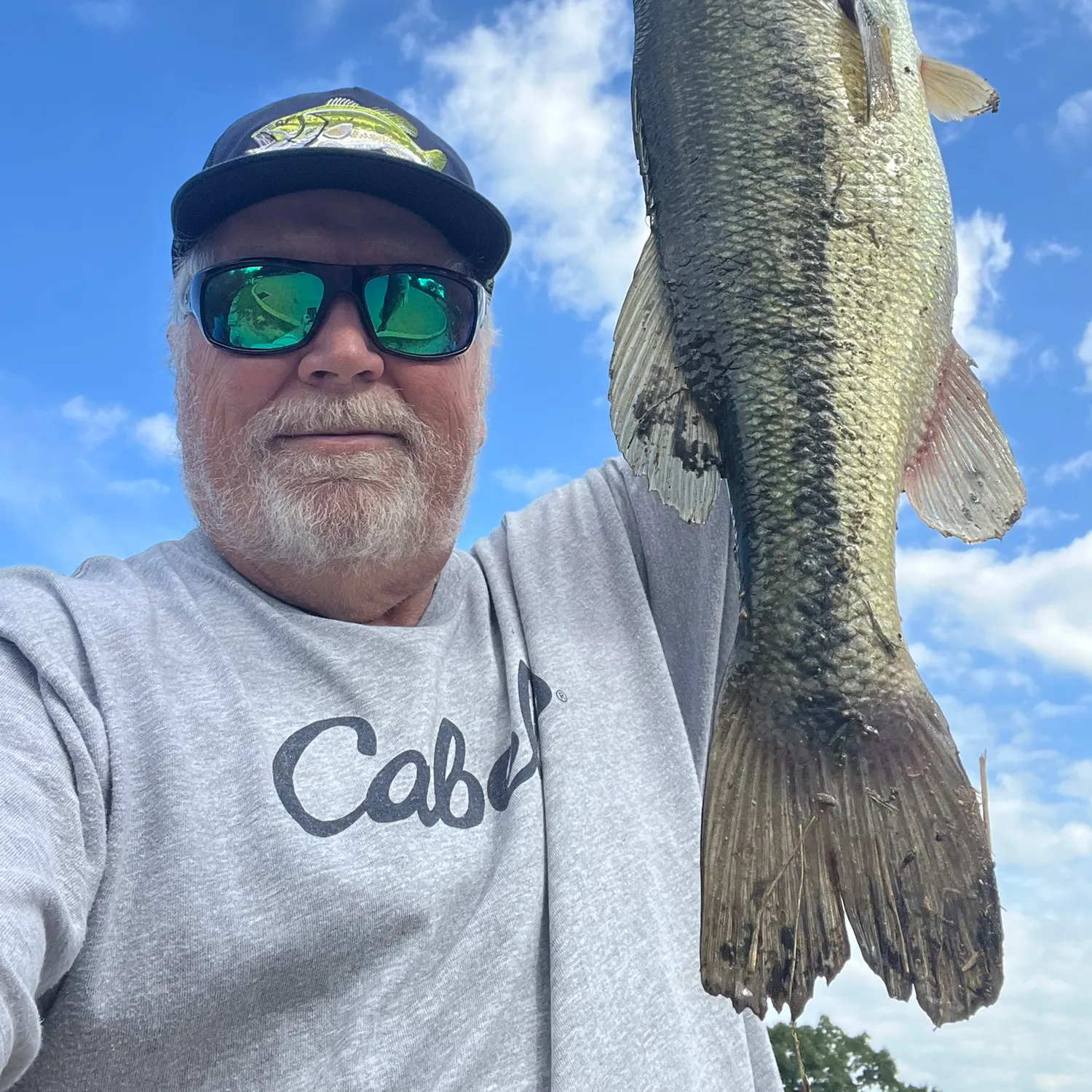 Largemouth bass caught on Fishbrain
