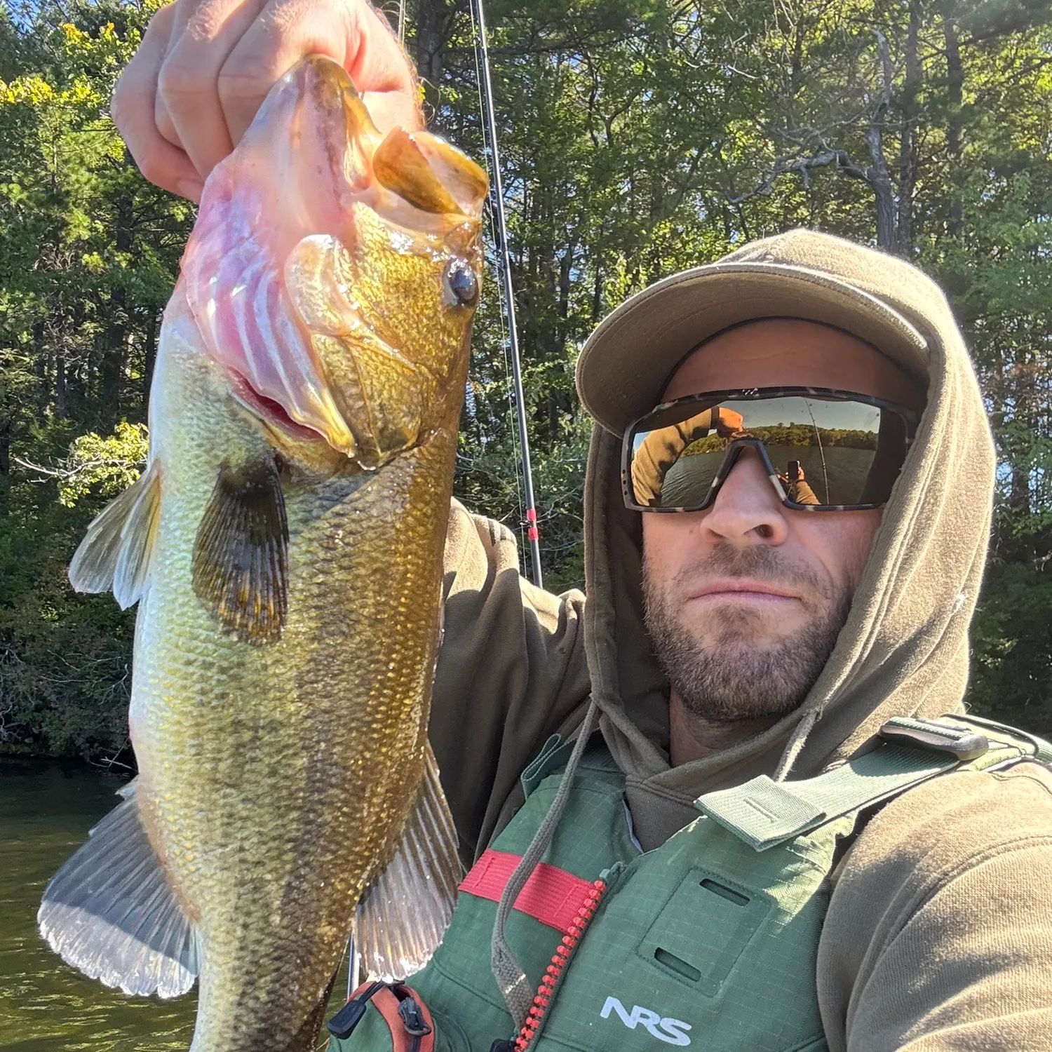 Largemouth bass caught on Fishbrain