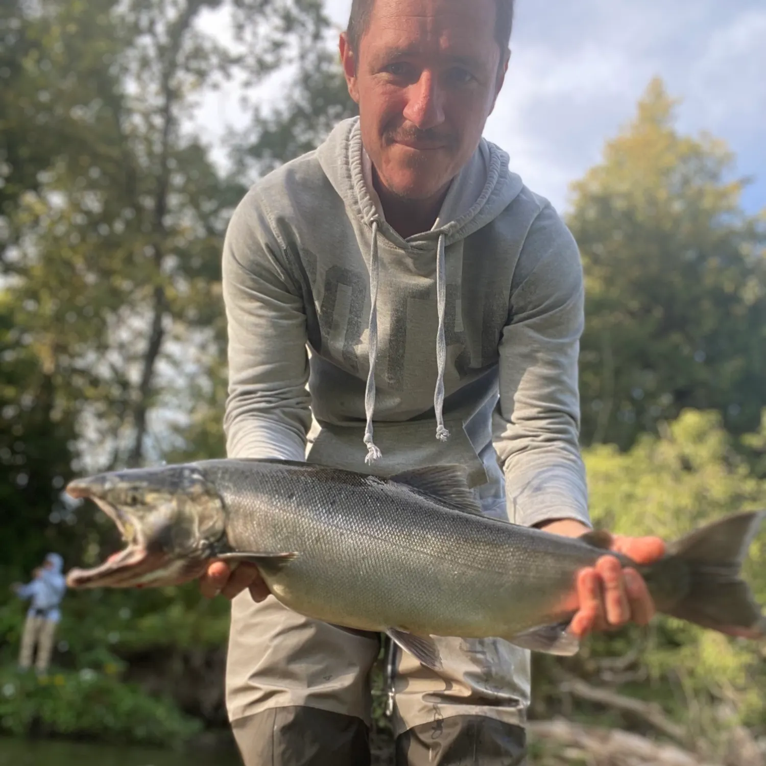 Coho salmon caught on Fishbrain