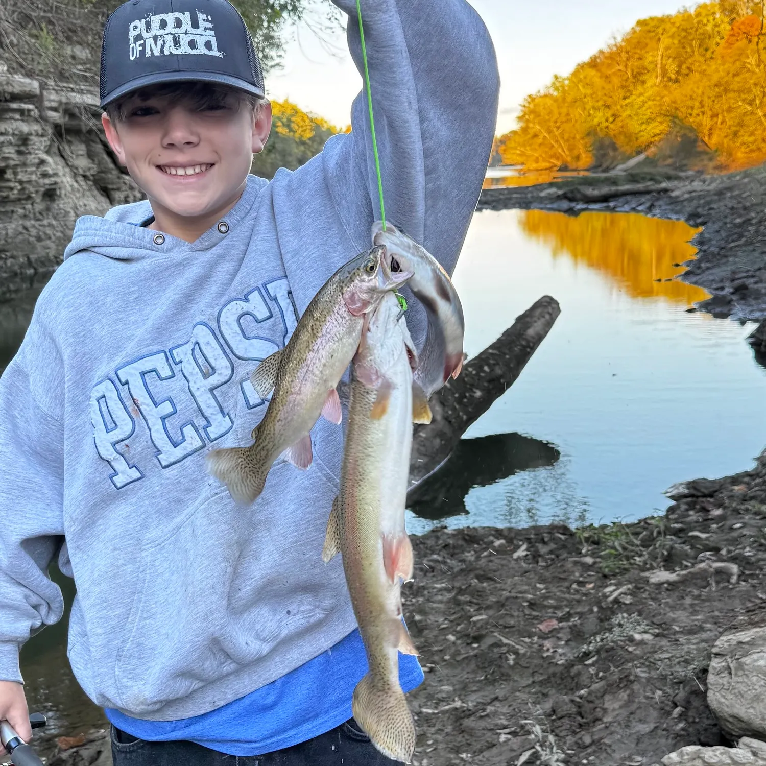Rainbow trout caught on Fishbrain