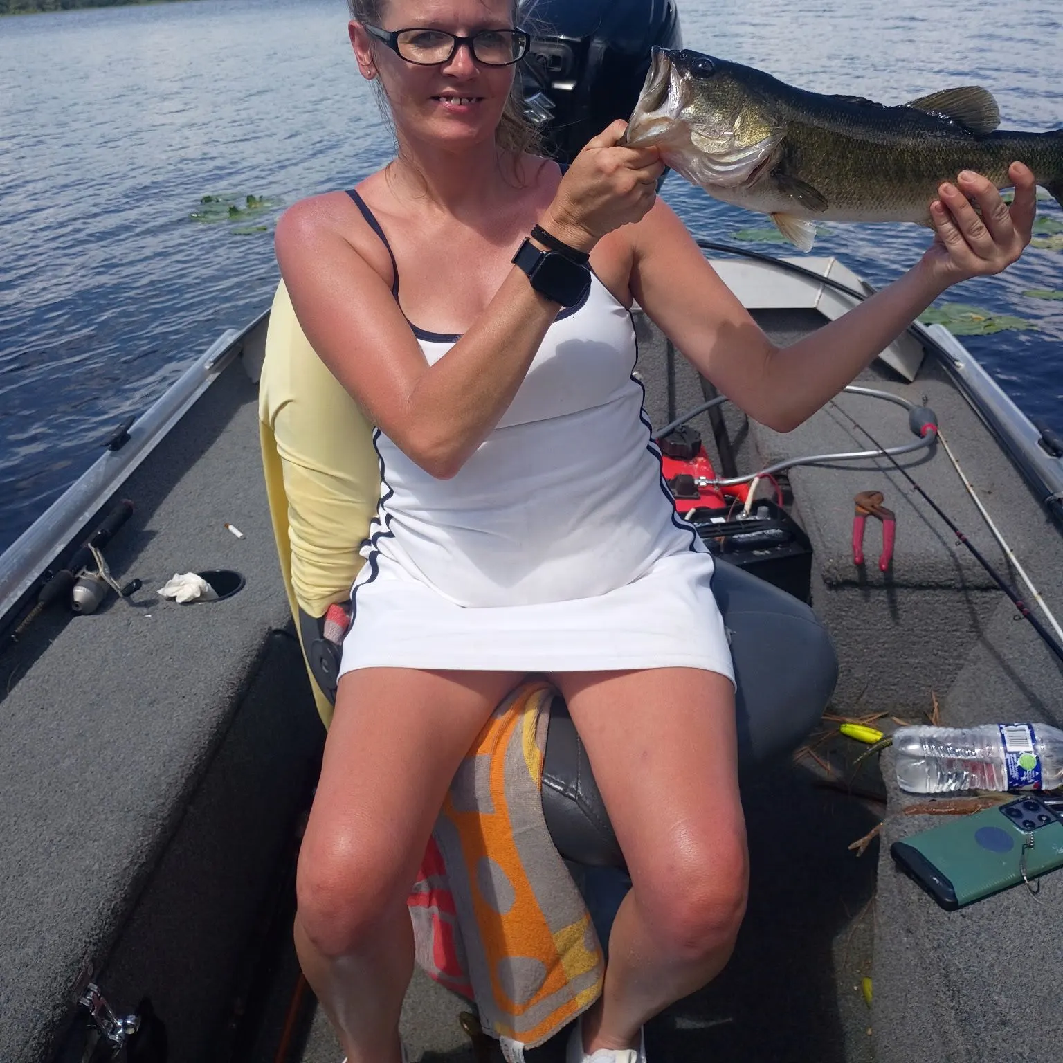 Largemouth bass caught on Fishbrain
