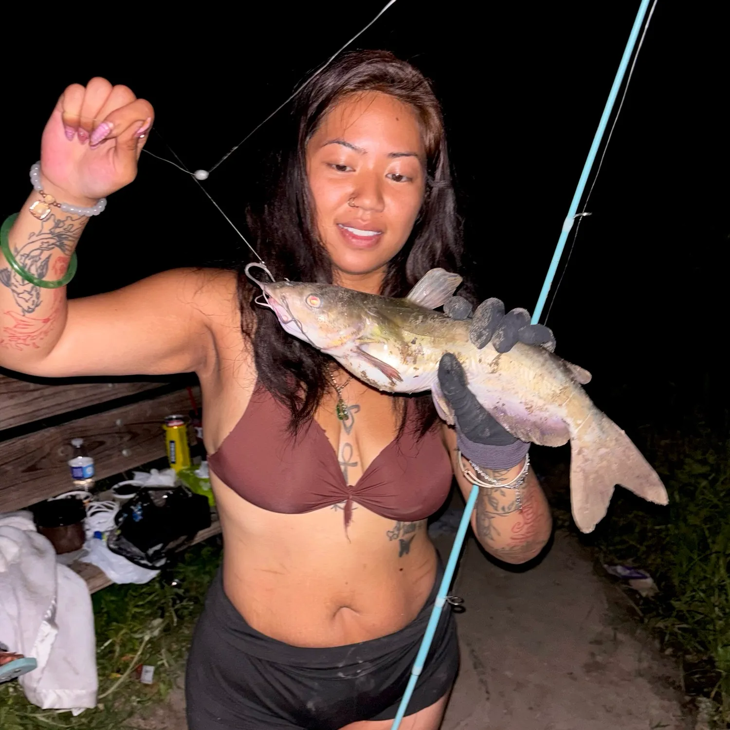 Channel catfish caught on Fishbrain