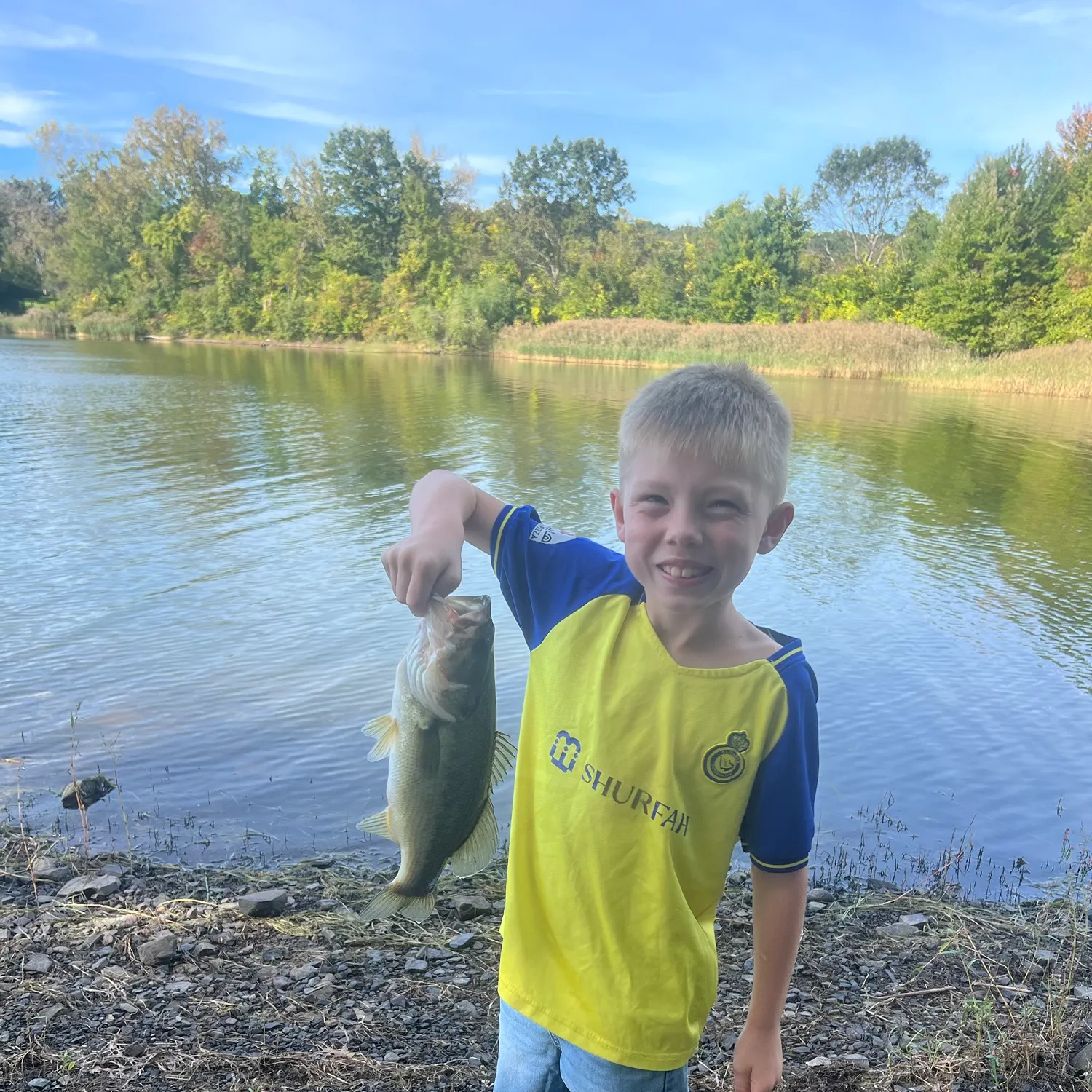 Largemouth bass caught on Fishbrain
