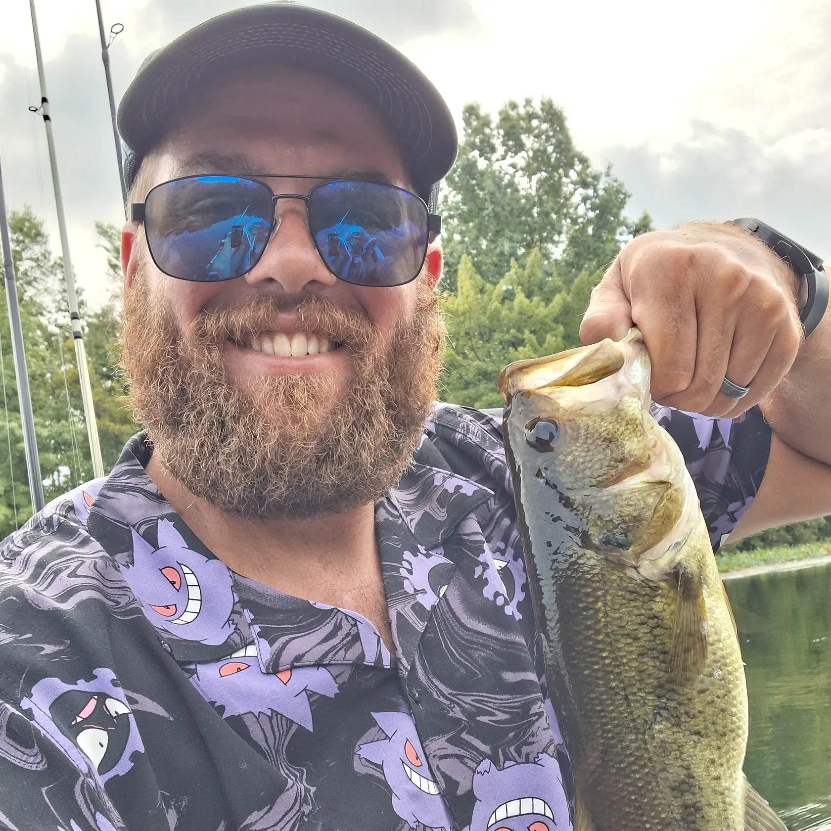 Largemouth bass caught on Fishbrain