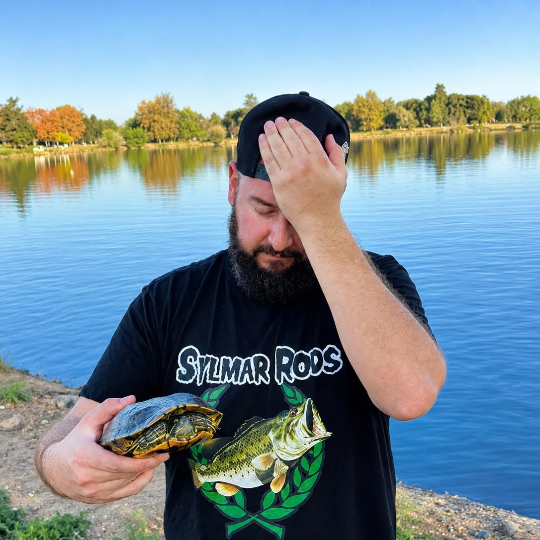 Pond slider turtle caught on Fishbrain