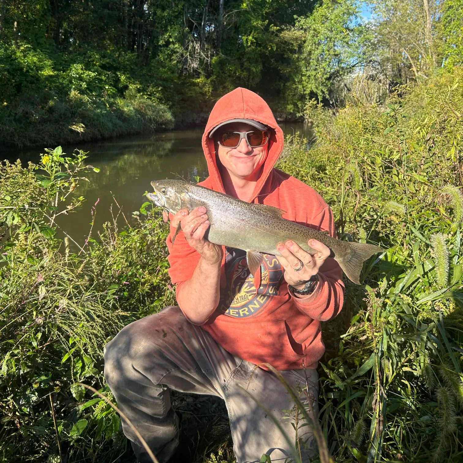 Coho salmon caught on Fishbrain