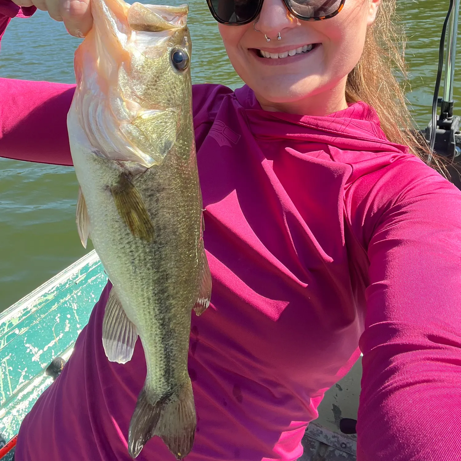 Largemouth bass caught on Fishbrain