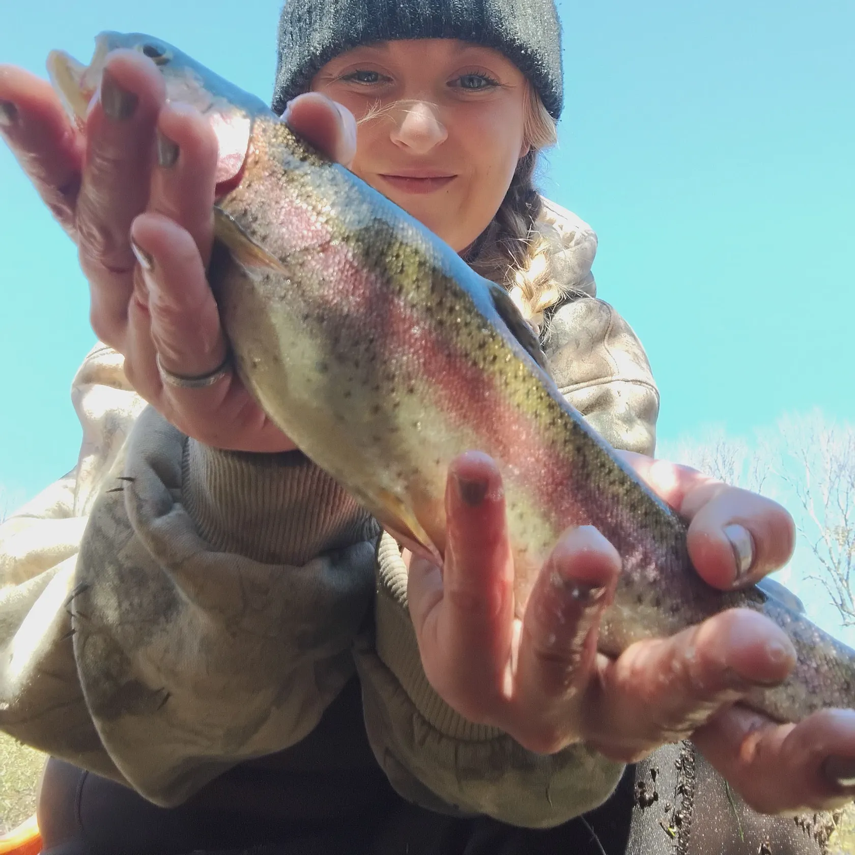 Rainbow trout caught on Fishbrain