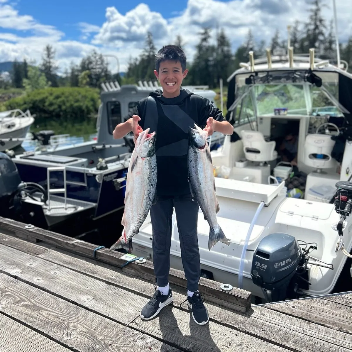 Chinook salmon caught on Fishbrain
