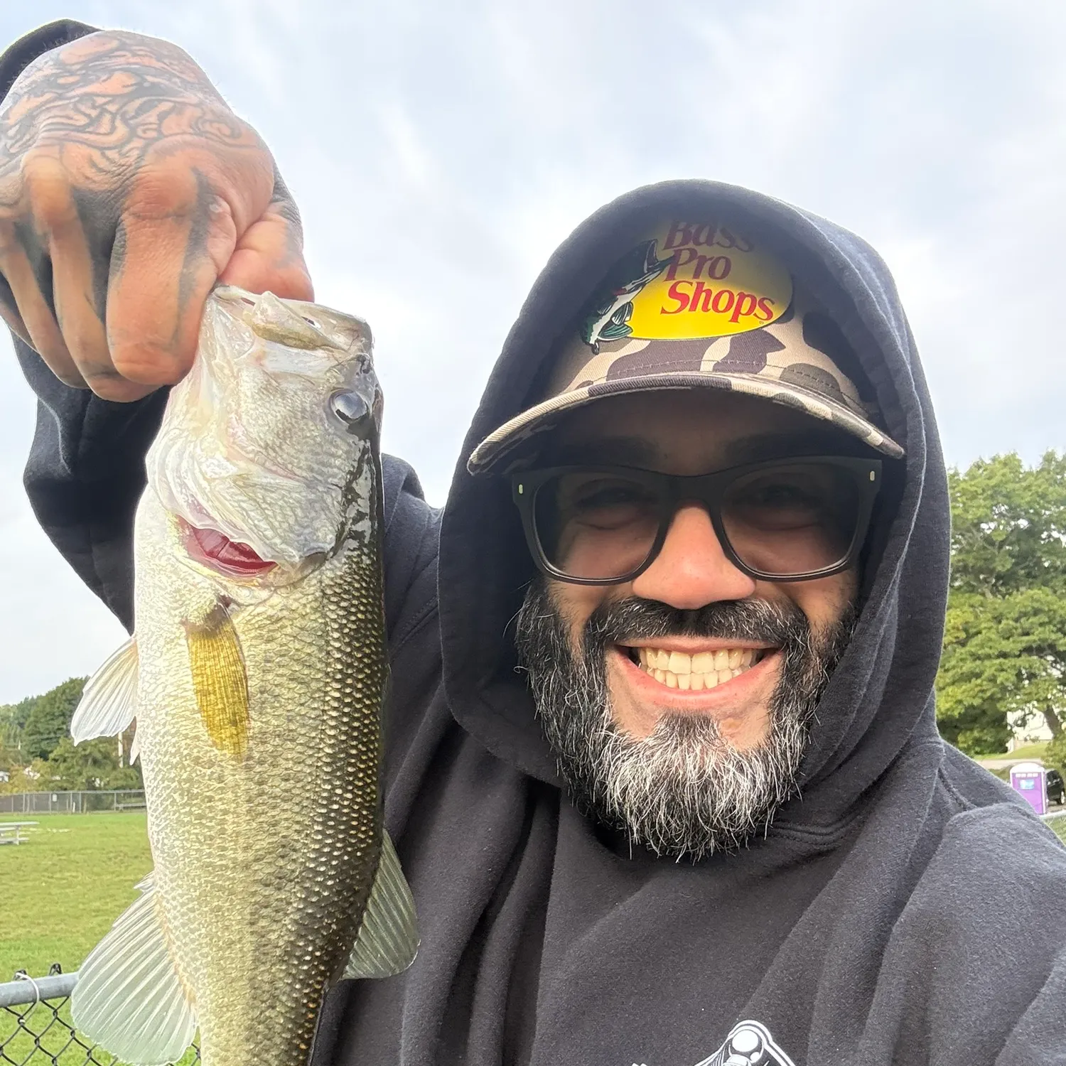 Largemouth bass caught on Fishbrain