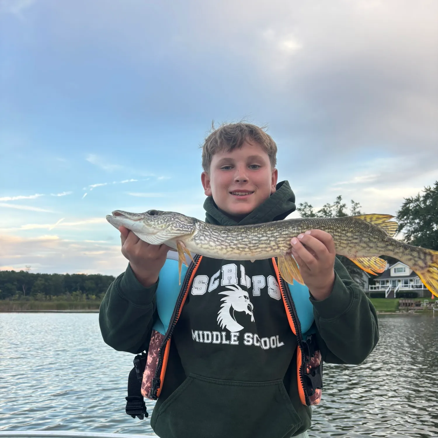 Northern pike caught on Fishbrain