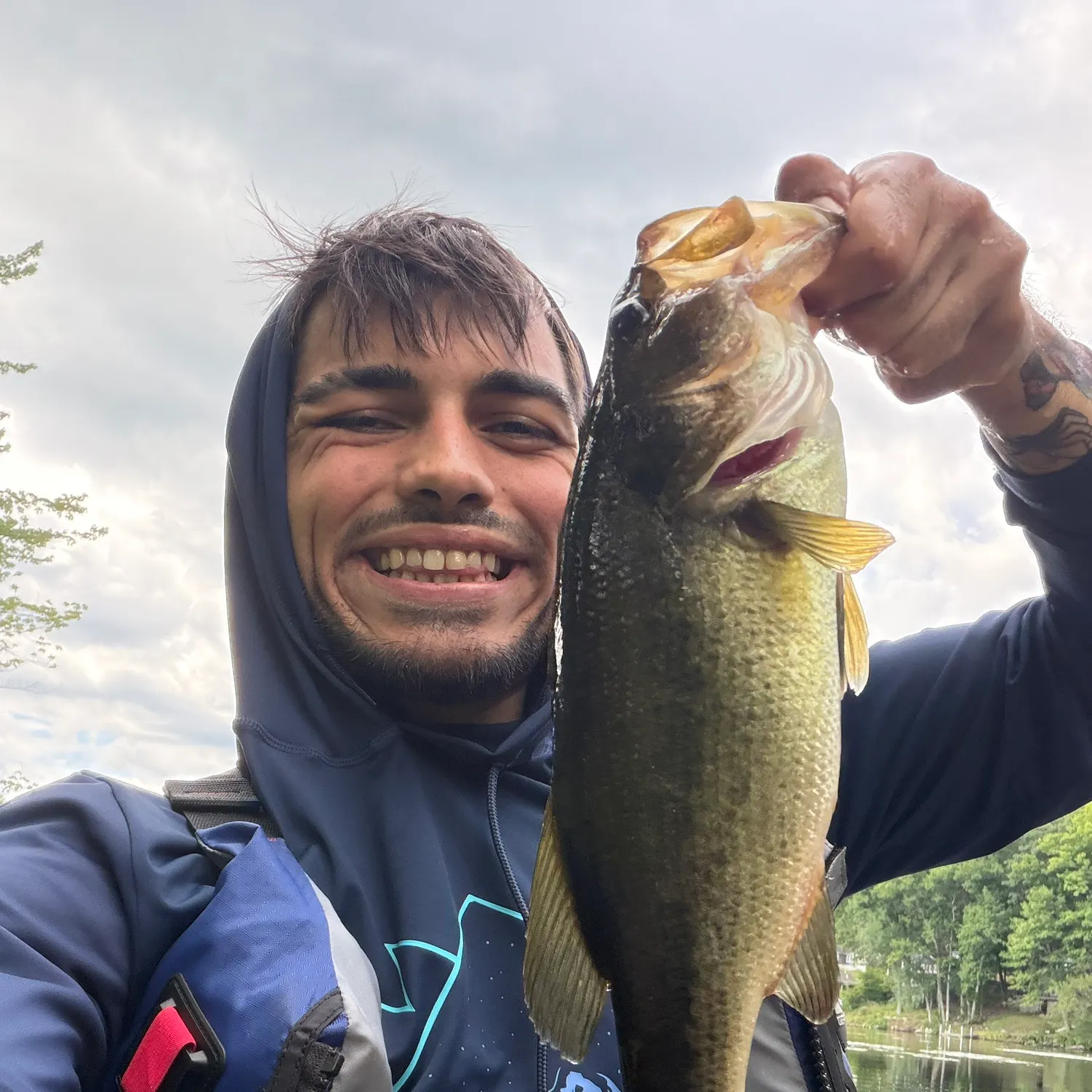 Largemouth bass caught on Fishbrain