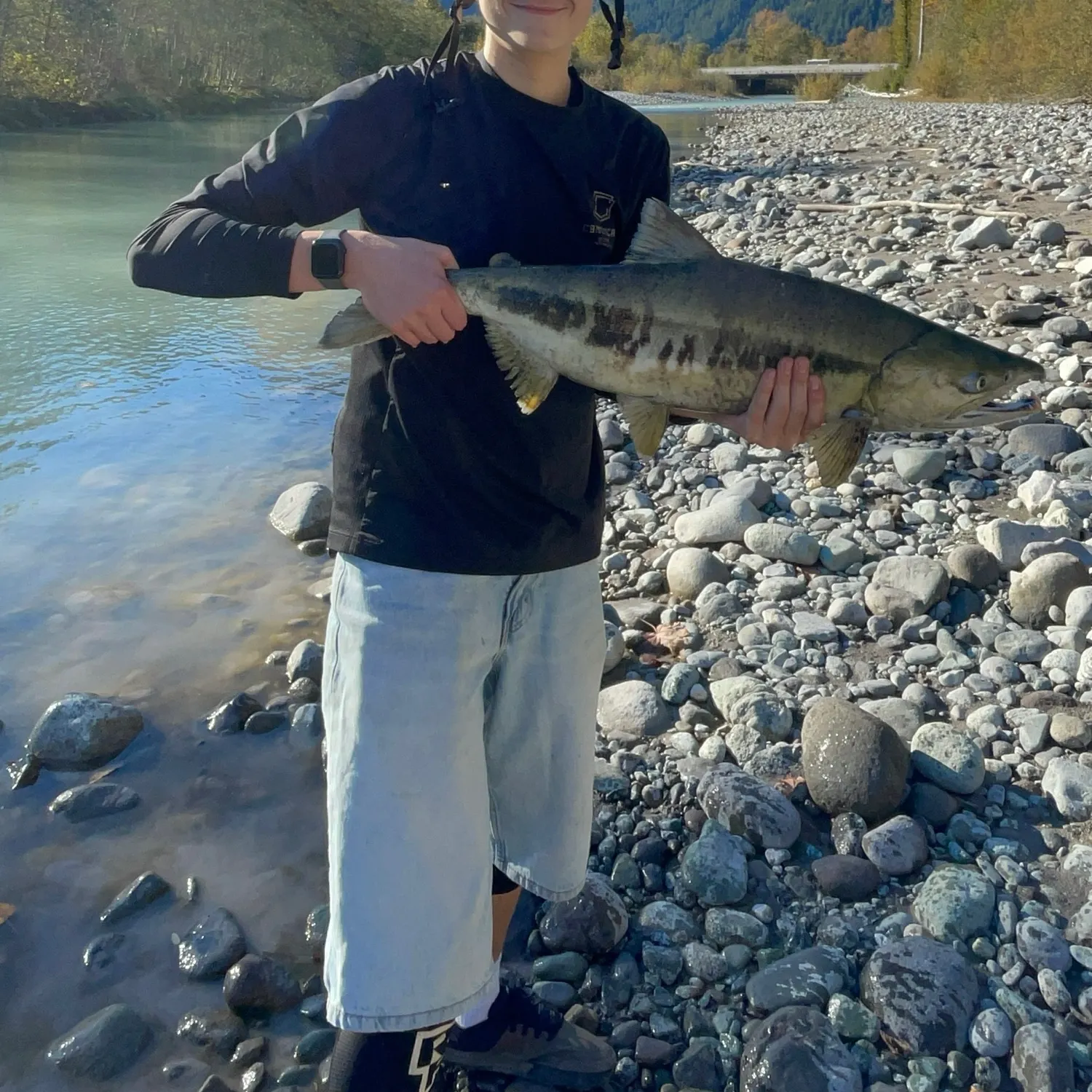 Chum salmon caught on Fishbrain