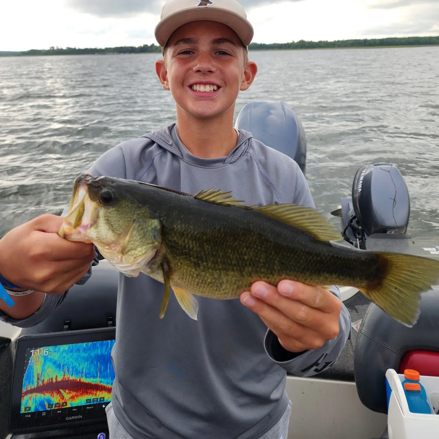 Largemouth bass caught on Fishbrain