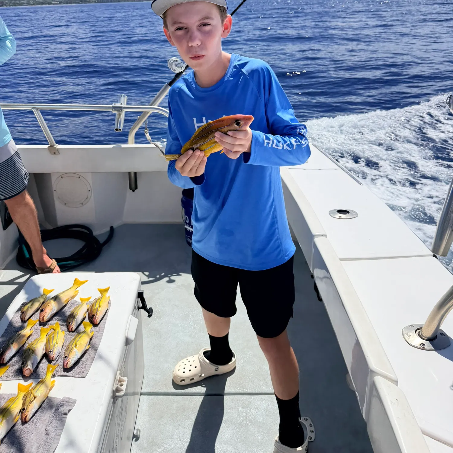 Common bluestripe snapper caught on Fishbrain