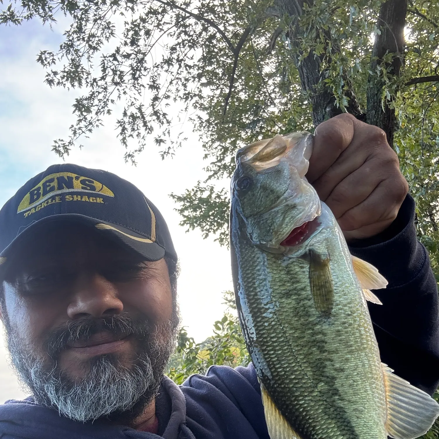 Largemouth bass caught on Fishbrain