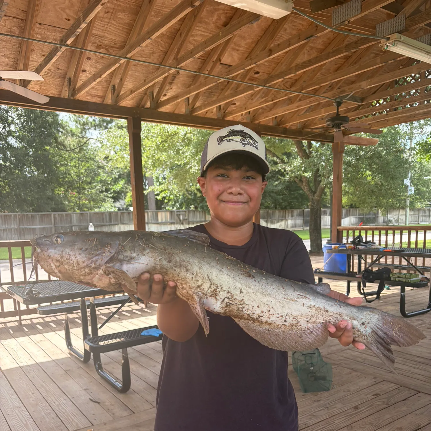 Blue catfish caught on Fishbrain