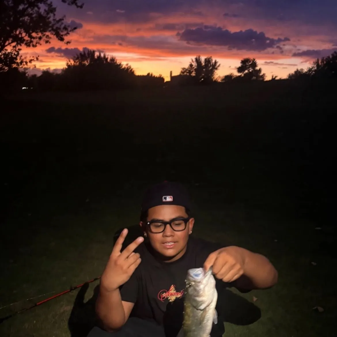 Largemouth bass caught on Fishbrain