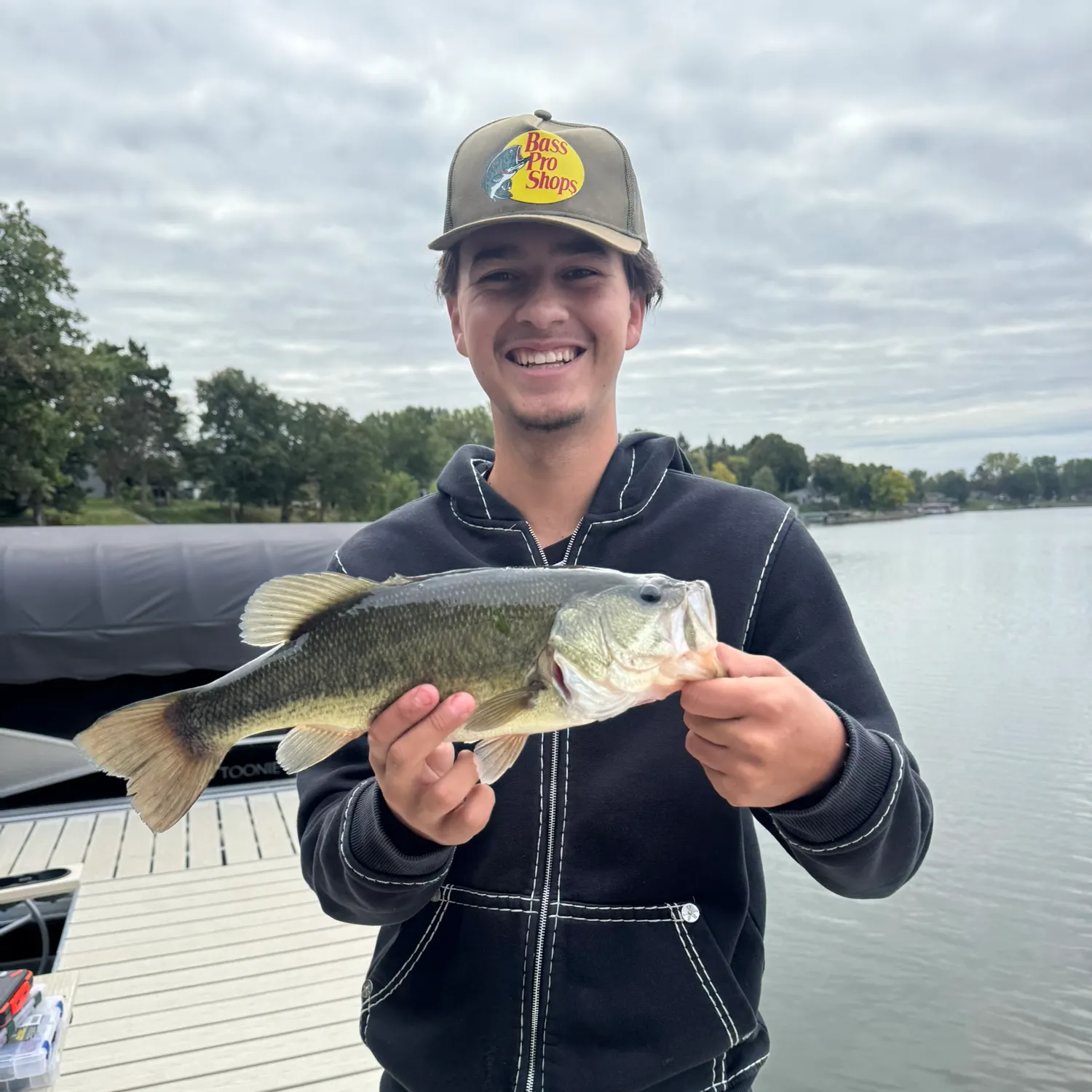 Largemouth bass caught on Fishbrain