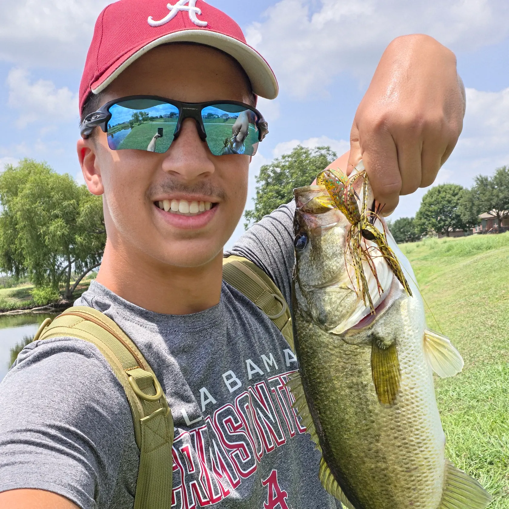 Largemouth bass caught on Fishbrain
