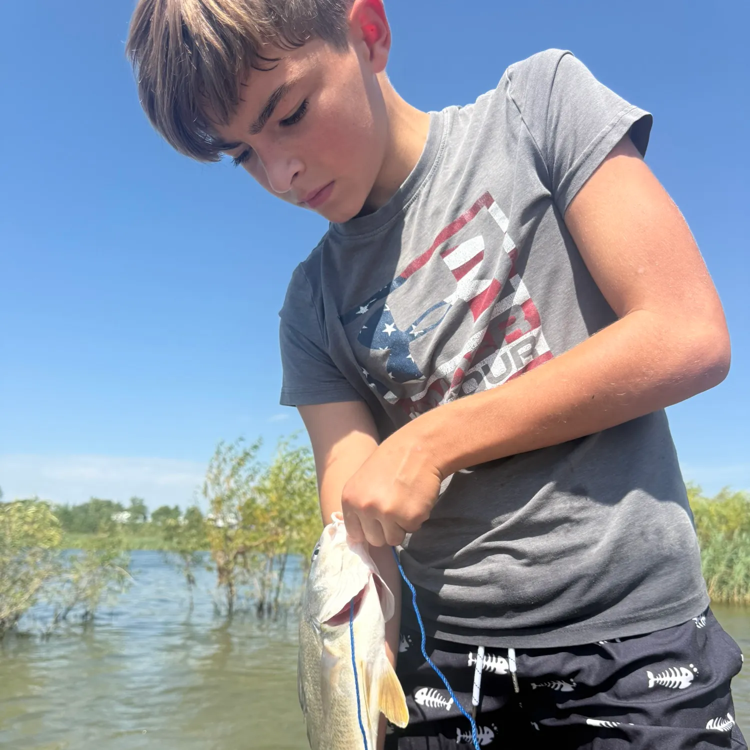 Freshwater drum caught on Fishbrain