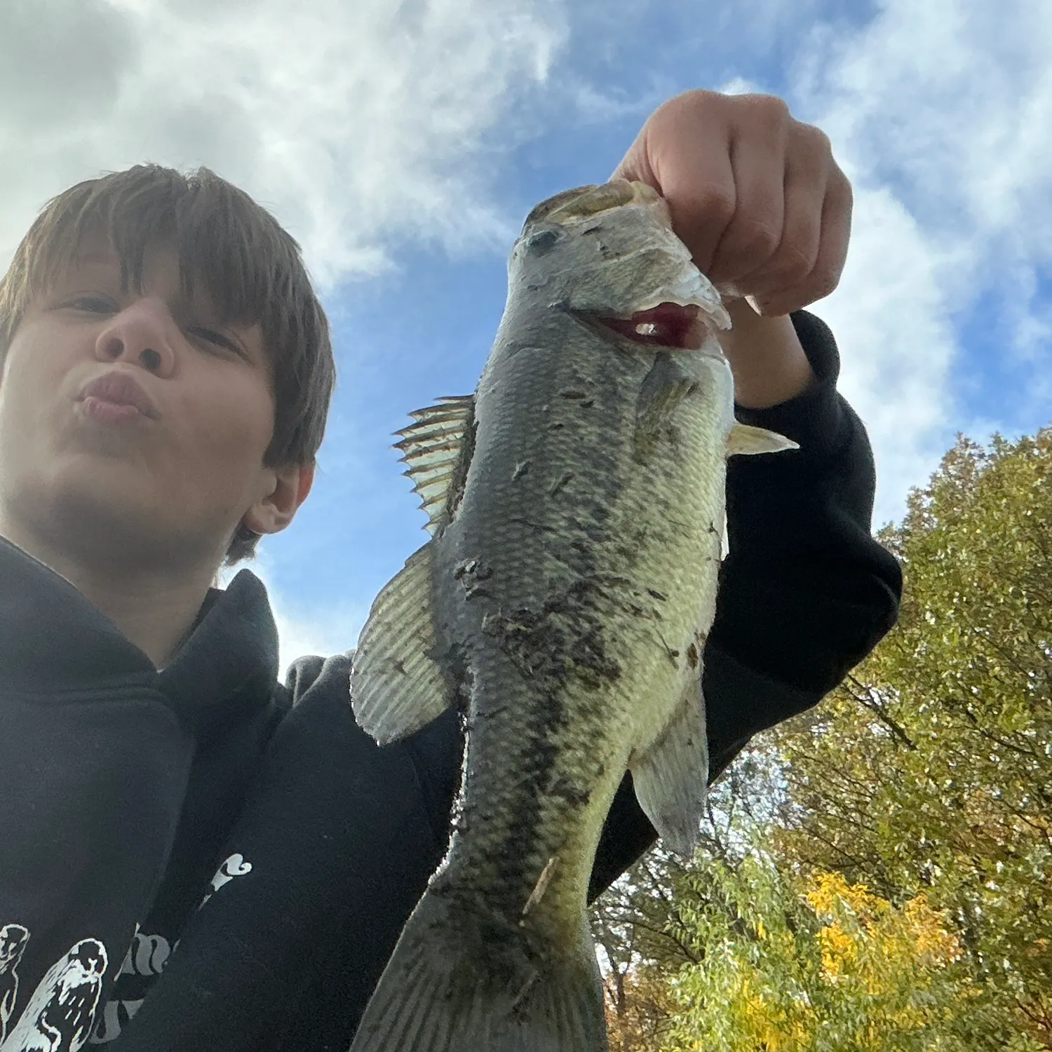 Largemouth bass caught on Fishbrain