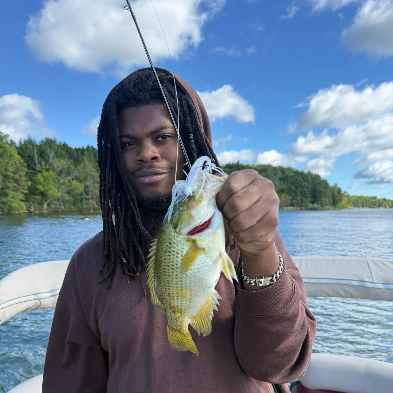 Rock bass caught on Fishbrain