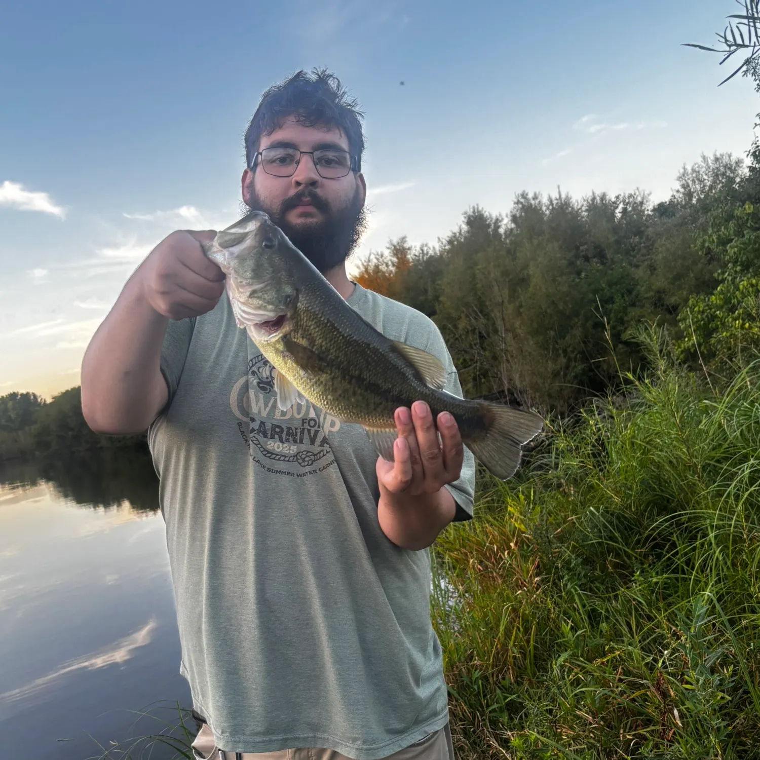 Largemouth bass caught on Fishbrain