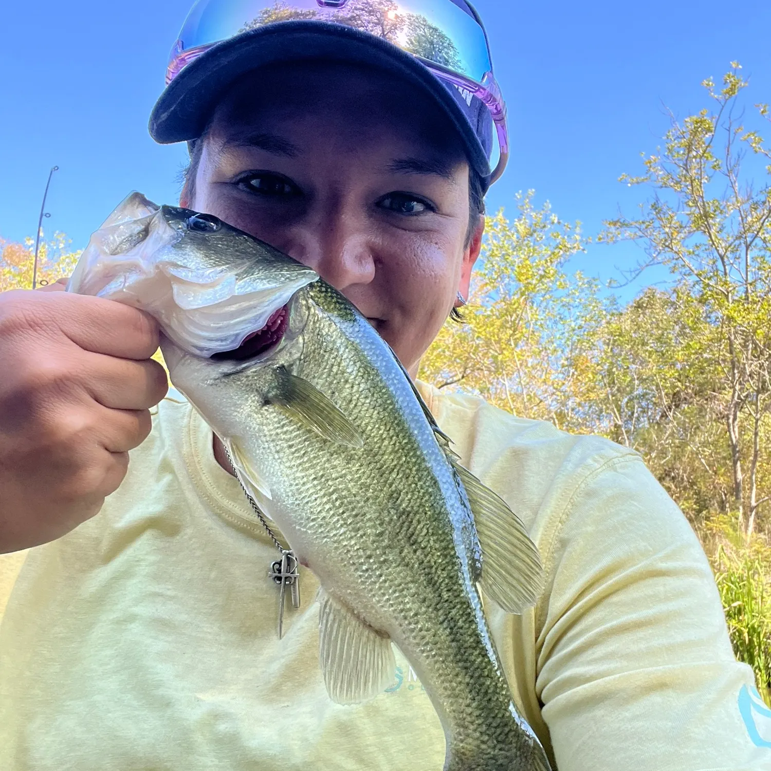 Largemouth bass caught on Fishbrain
