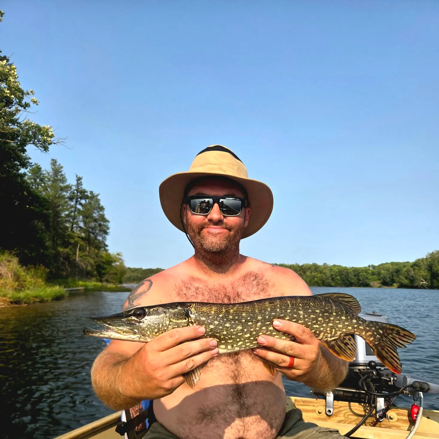 Northern pike caught on Fishbrain