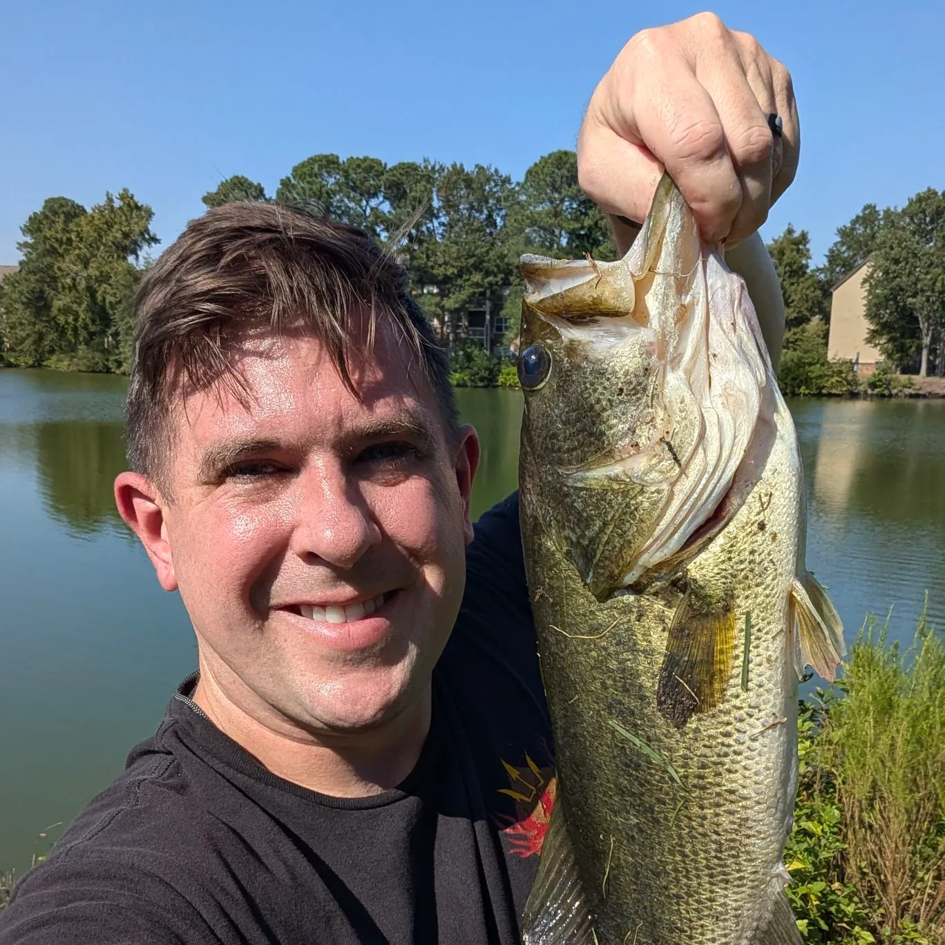Largemouth bass caught on Fishbrain