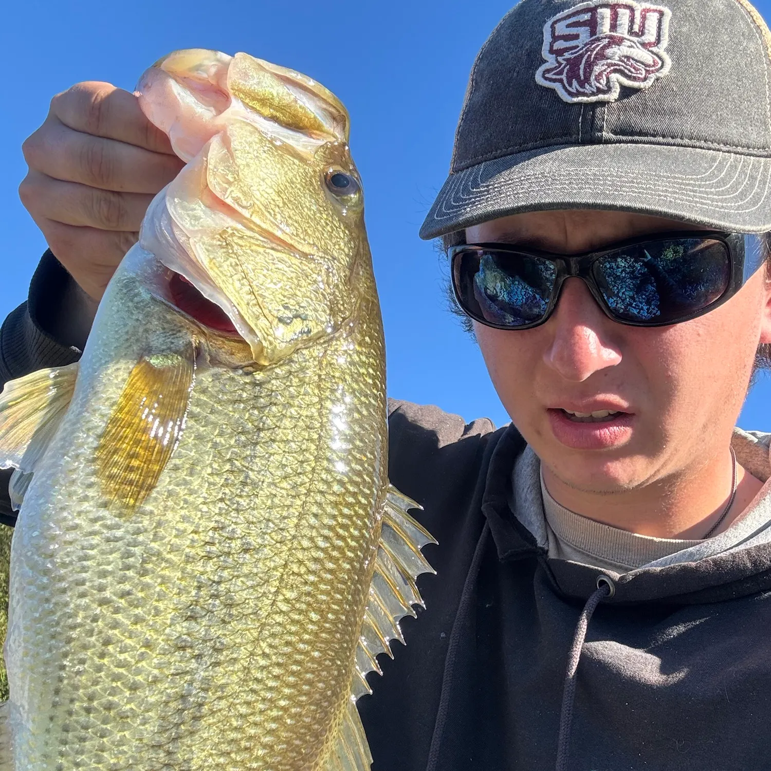 Largemouth bass caught on Fishbrain