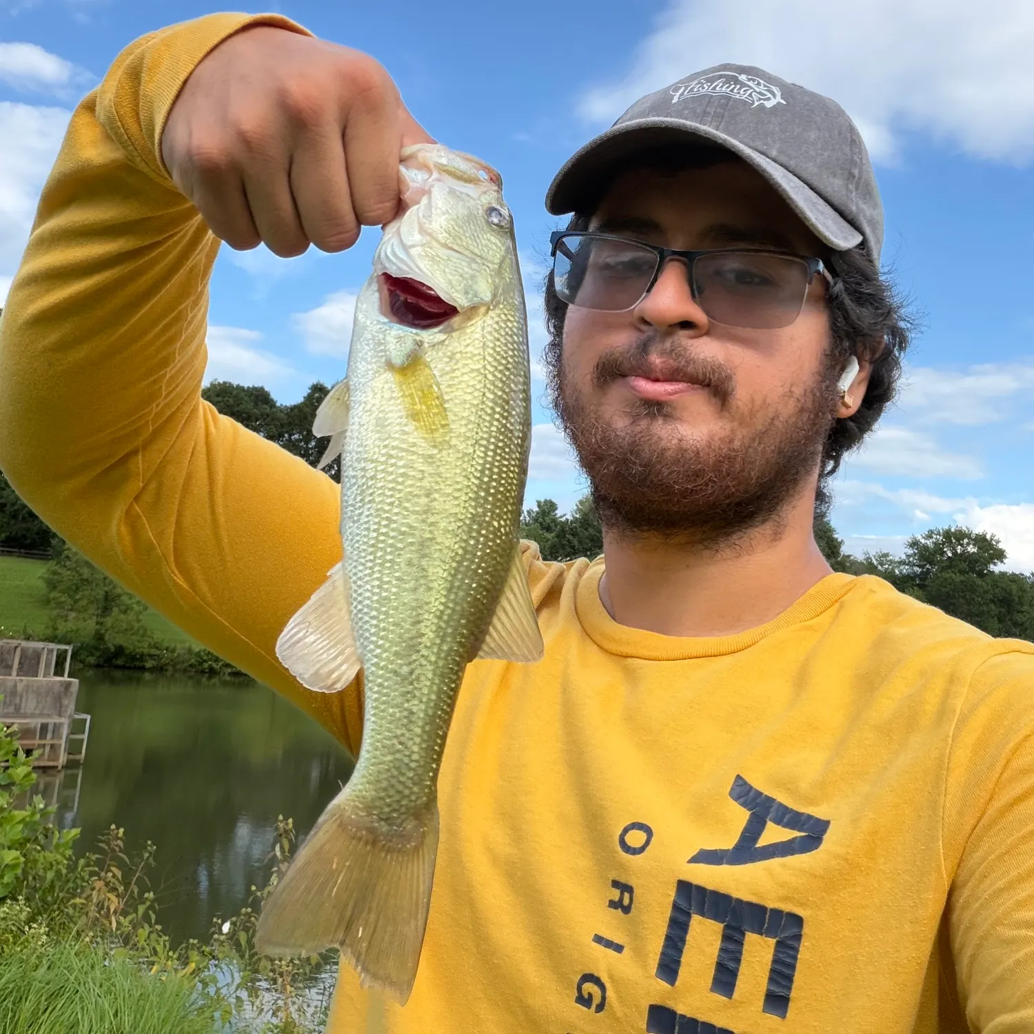 Largemouth bass caught on Fishbrain