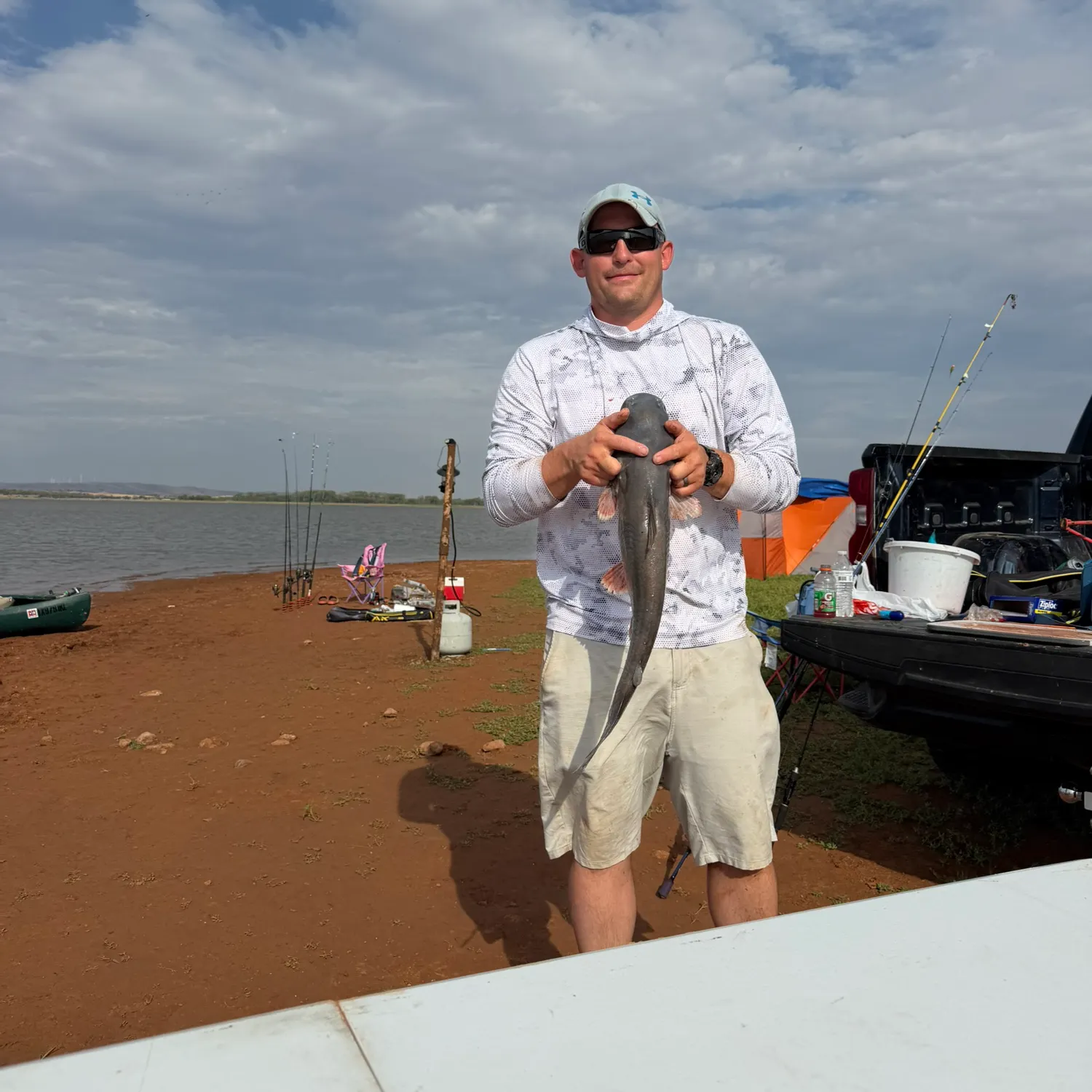 Blue catfish caught on Fishbrain