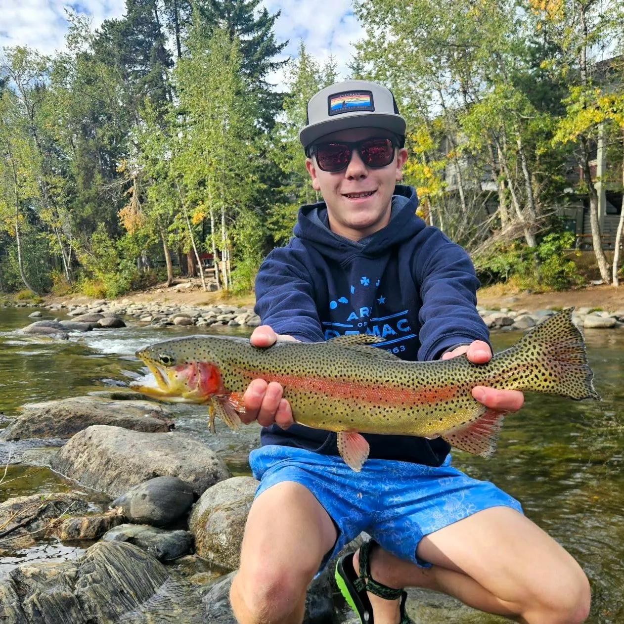 Rainbow trout caught on Fishbrain