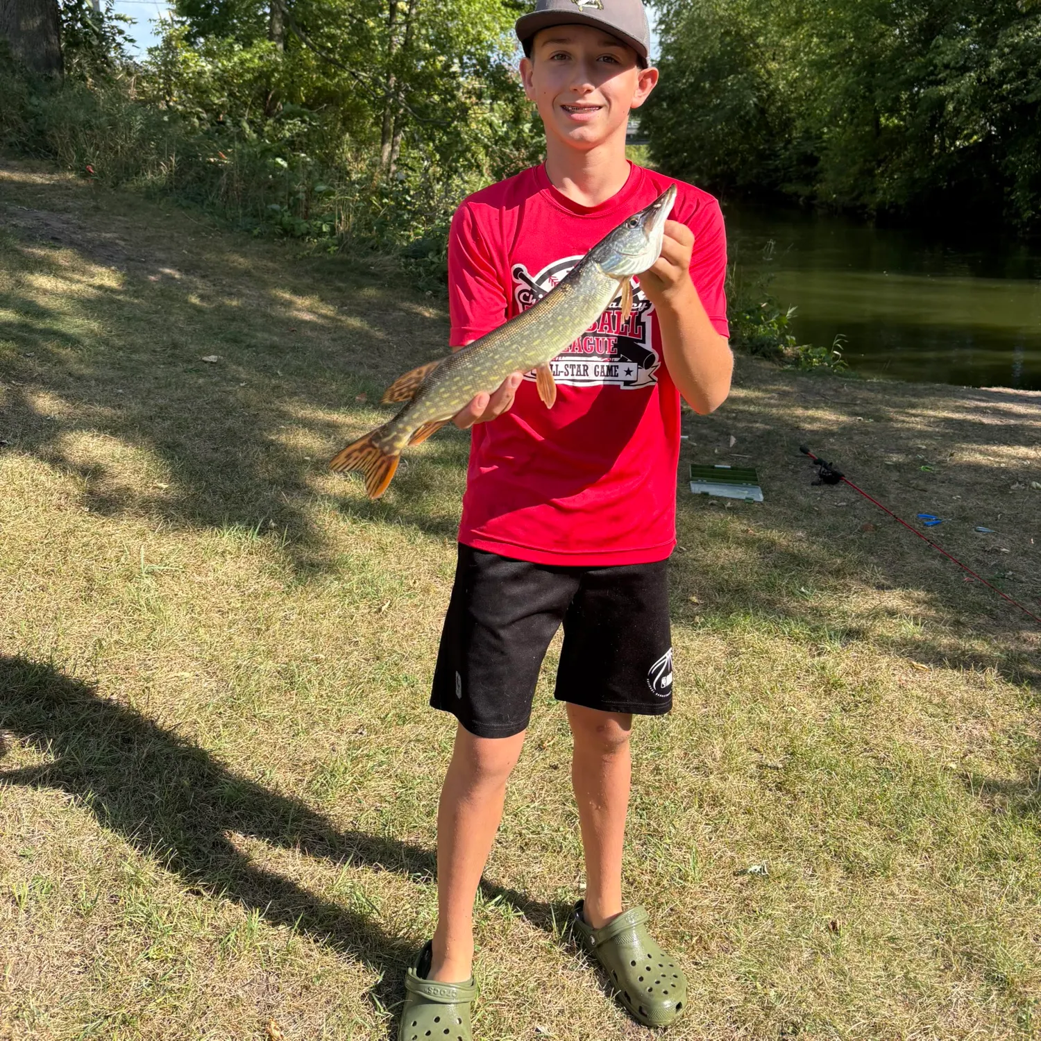 Northern pike caught on Fishbrain