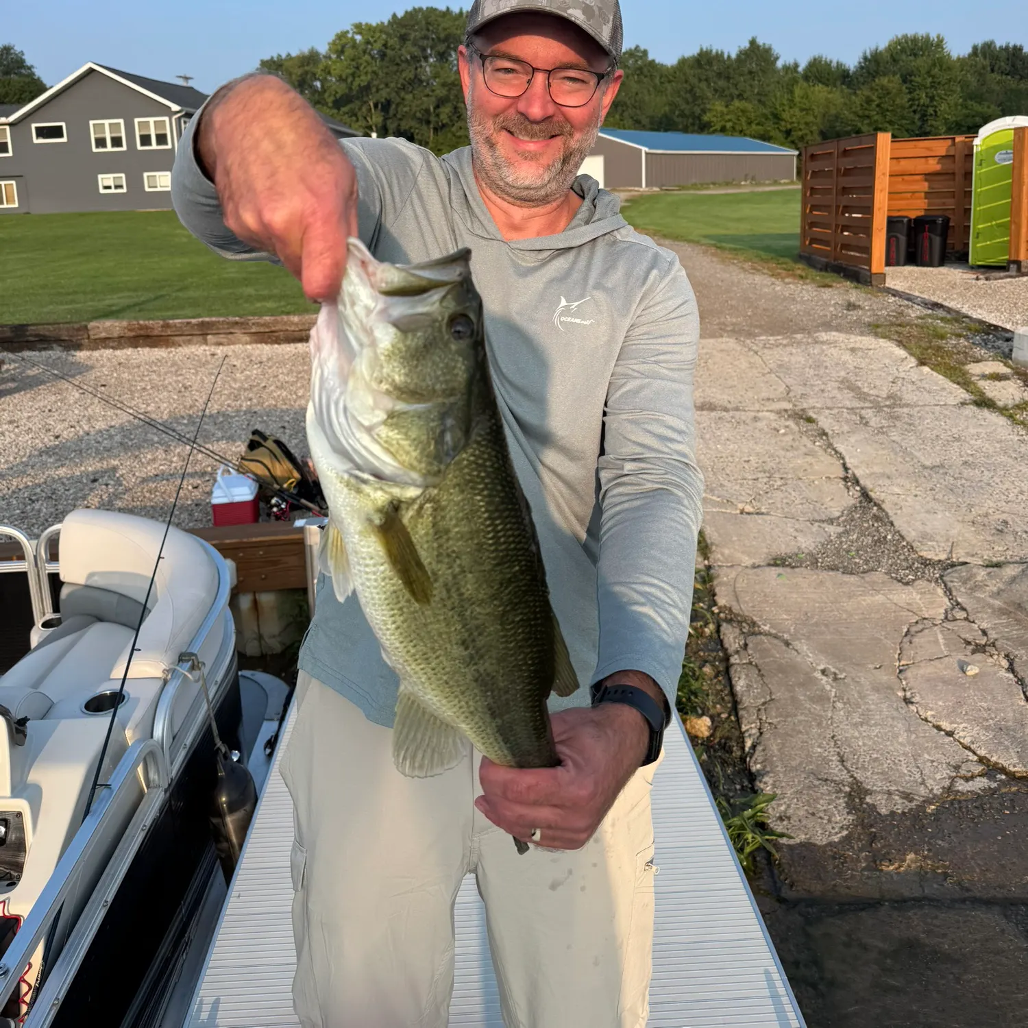 Largemouth bass caught on Fishbrain