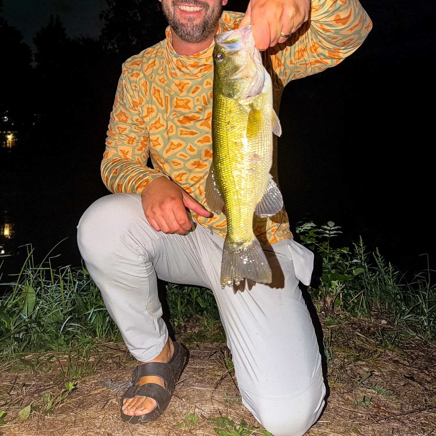 Largemouth bass caught on Fishbrain