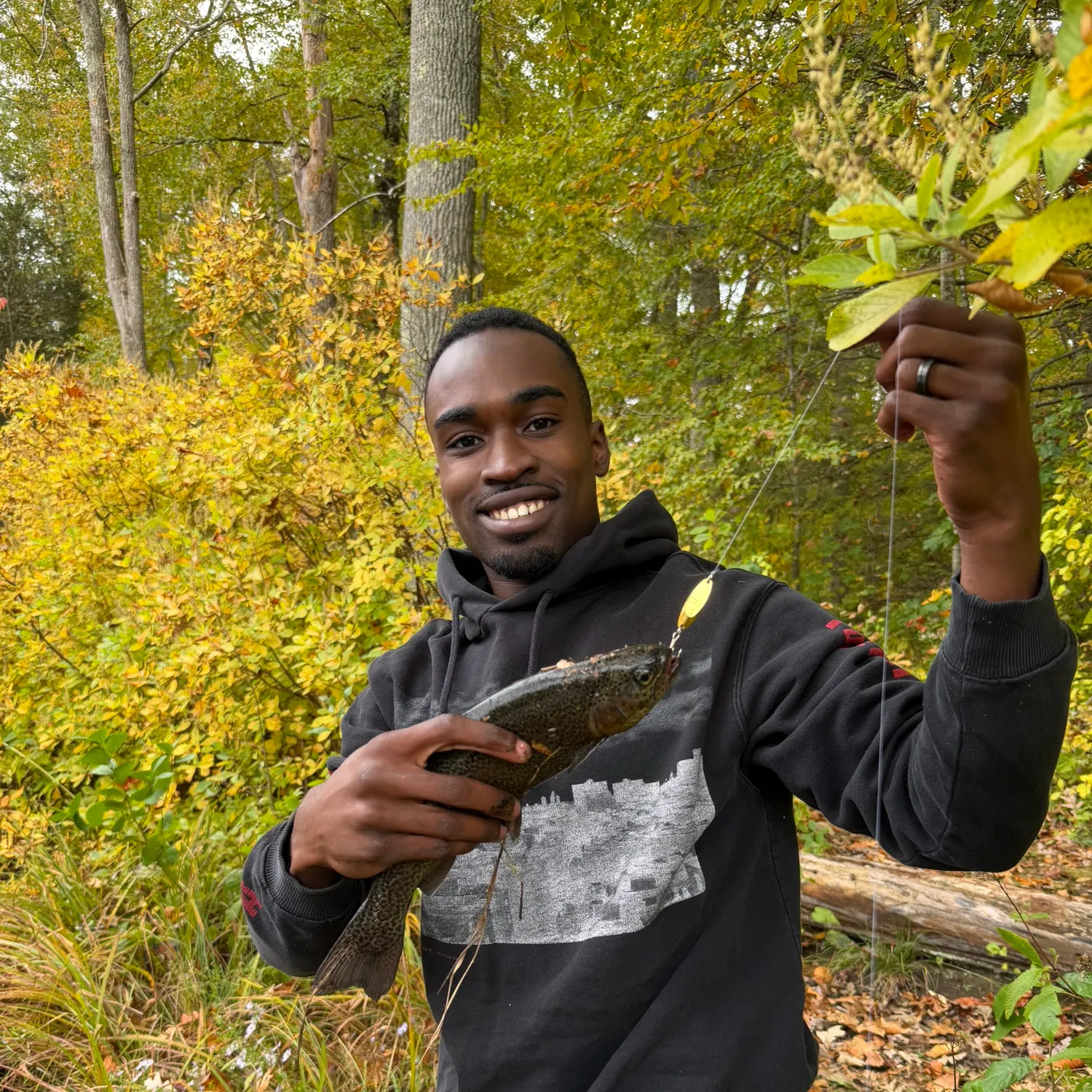 Rainbow trout caught on Fishbrain