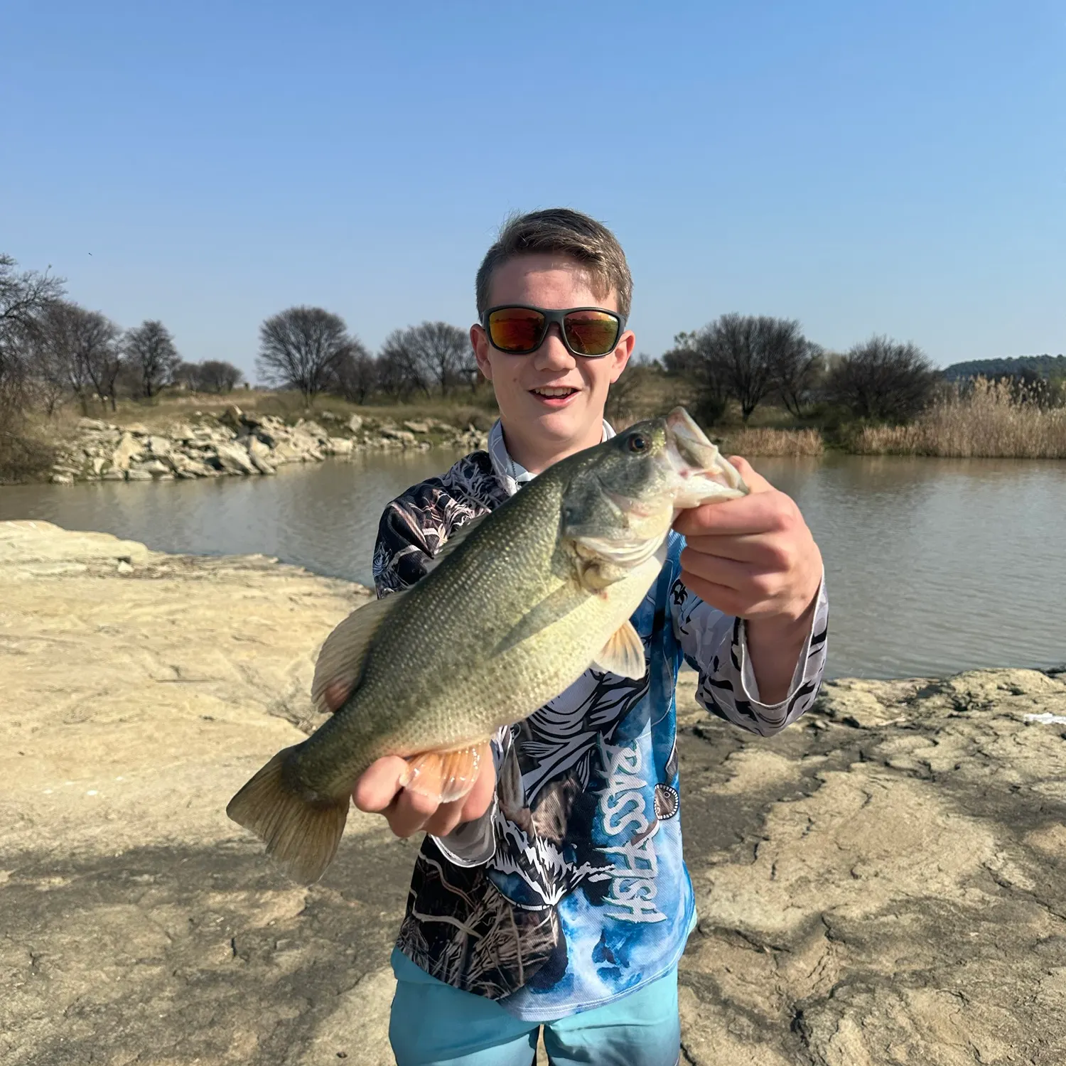 Largemouth bass caught on Fishbrain