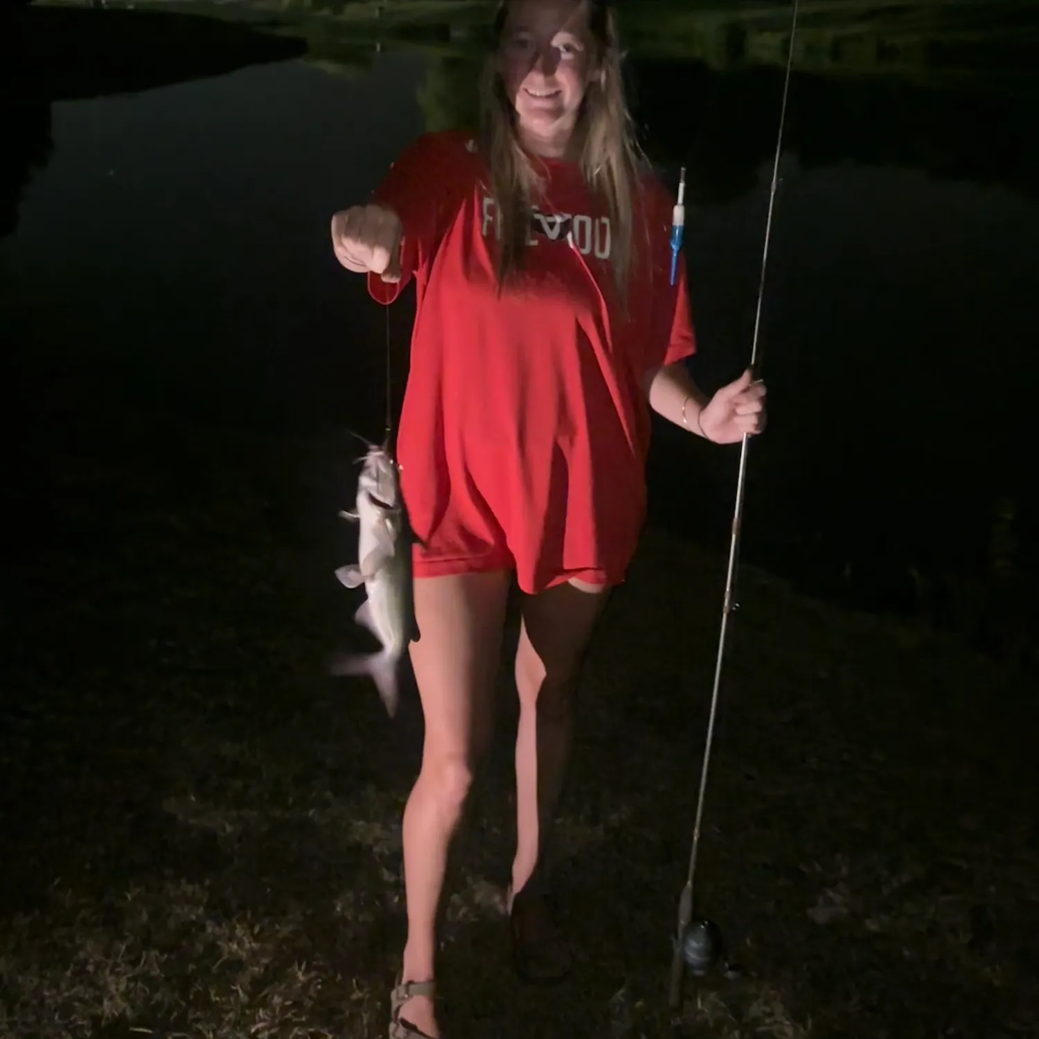 Channel catfish caught on Fishbrain