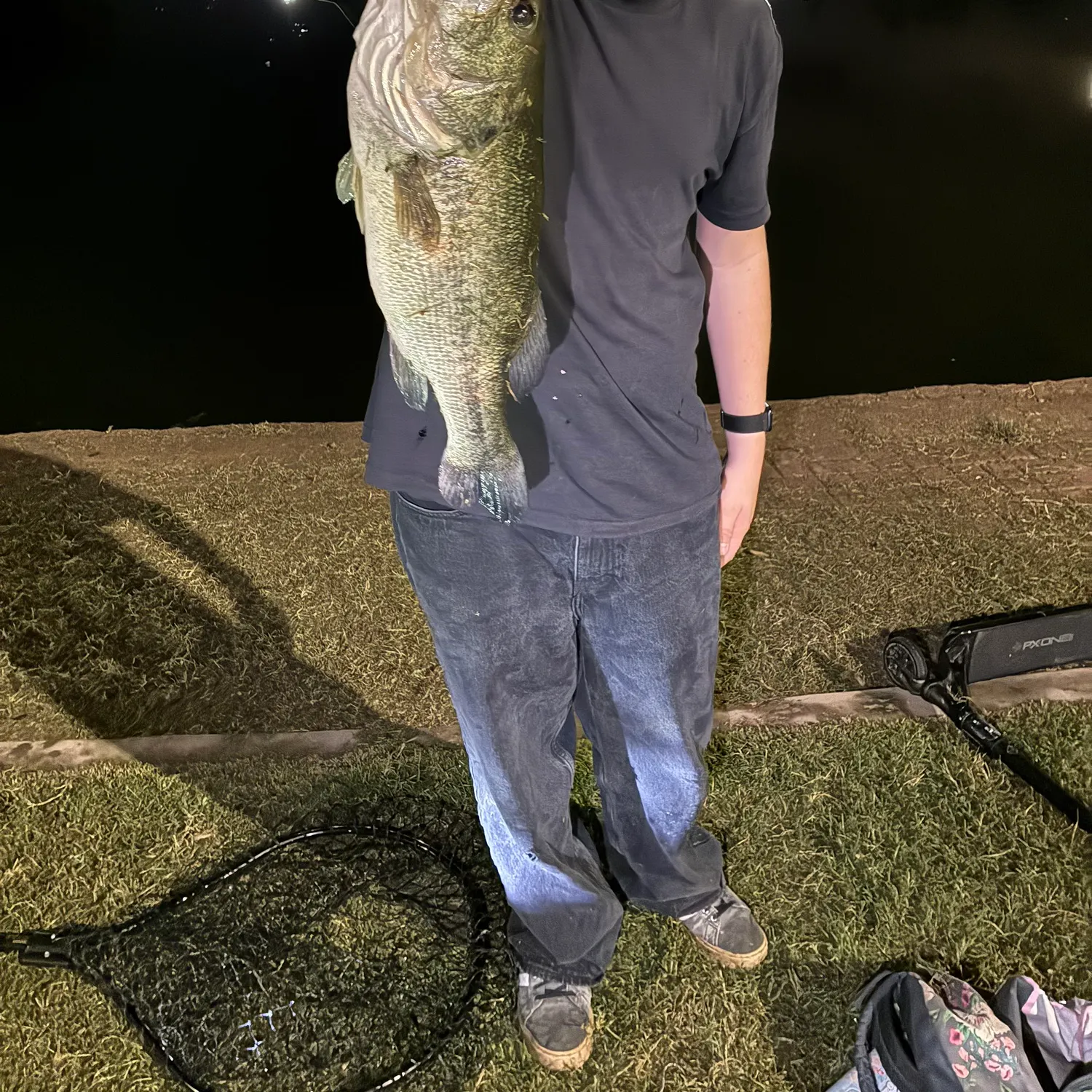 Largemouth bass caught on Fishbrain